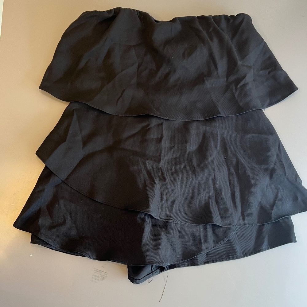Layered Strapless Romper